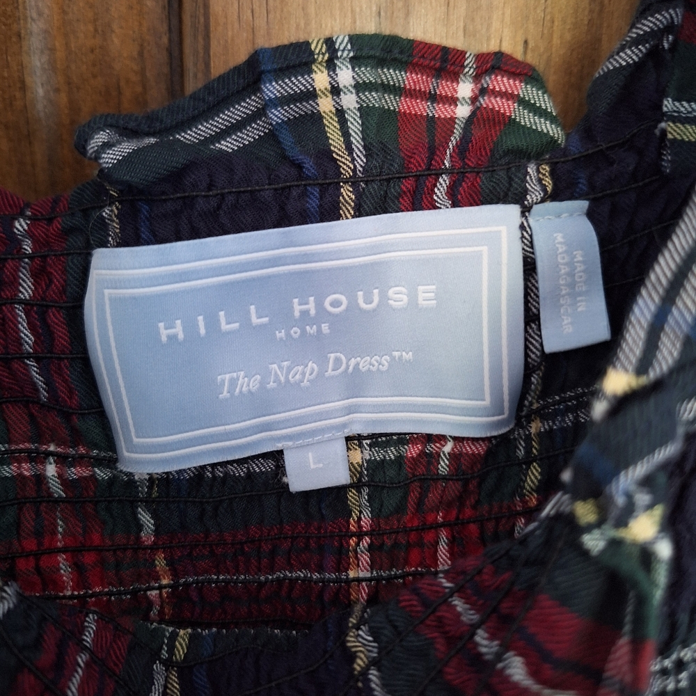 Hill House Plaid Midi Dress - Red and Green - Picture 3 of 4